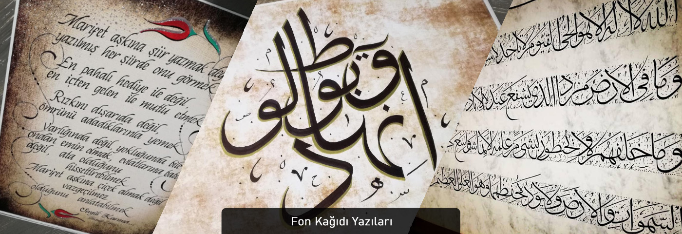 fon kağıdı yazısı, eskitme kağıt yazısı, eskitme fon kağıdı kaligrafi, eskitme fon kağıdı hat yazısı